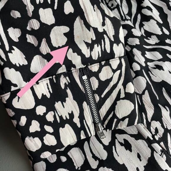 Zenergy Chicos Lightweight Jacket Women Sz 2 Large Full Zip 3/4 Sleeves Pockets - Picture 9 of 9